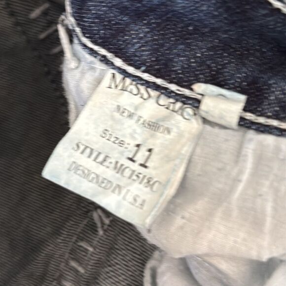Miss Chic Bootcut Jeans‎ Size 11 Medium Wash Embellished Pockets Stretch Denim - Picture 8 of 8
